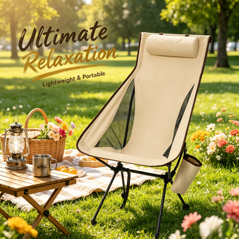Outdoor Furniture Aluminium - Lightweight Folding Camping Chair, Aluminum Alloy