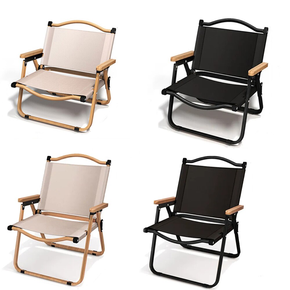 Outdoor Furniture Aluminium - 2pcs/1pcs Portable Camping Chair Outdoor Folding