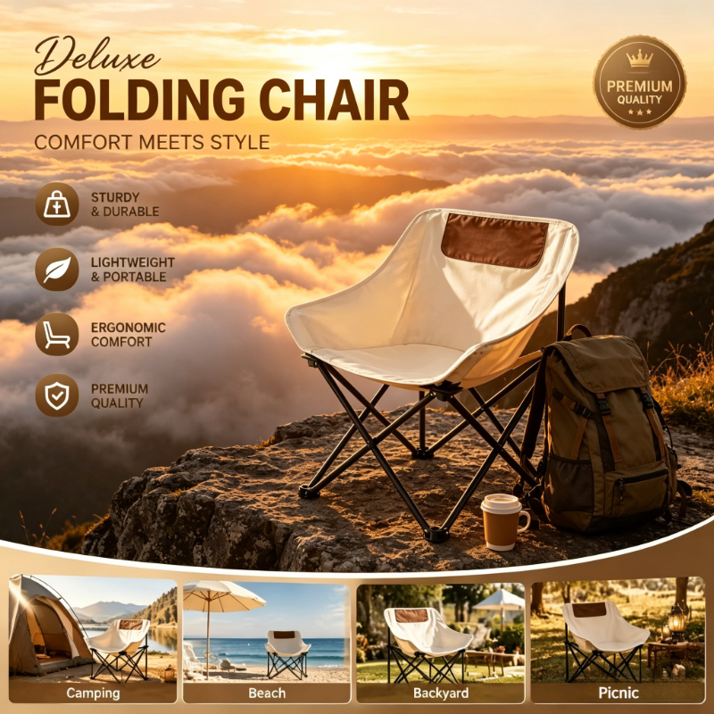 Outdoor Furniture Rocking Chair - Ergonomic Foldable Outdoor Chair, Ultra Light
