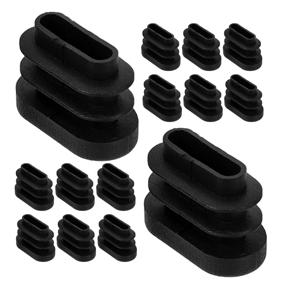 Outdoor Furniture Table - 30Pcs Oval Plastic Table Chair Leg