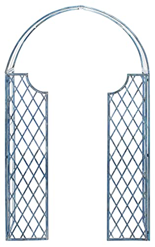 Outdoor Furniture Patio - Mossy Blue Iron Garden Arch With