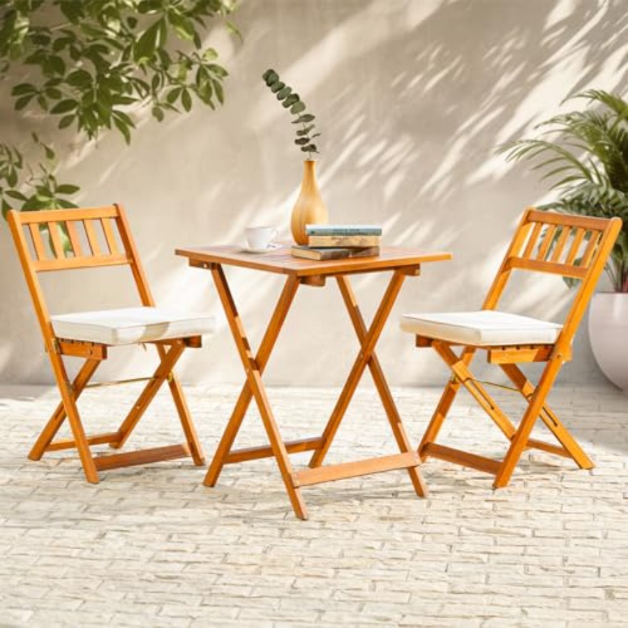 Bistro Table Set - Heavy Duty 400lbs Capacity Patio Bistro