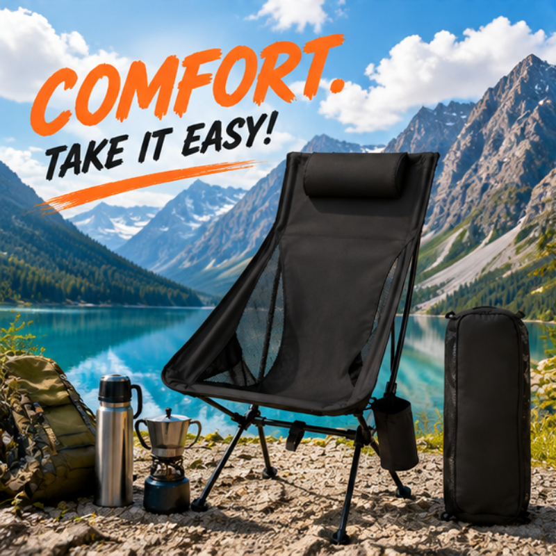 Outdoor Furniture Aluminium - Fishing Portable Foldable Camping Chair, Ultralight