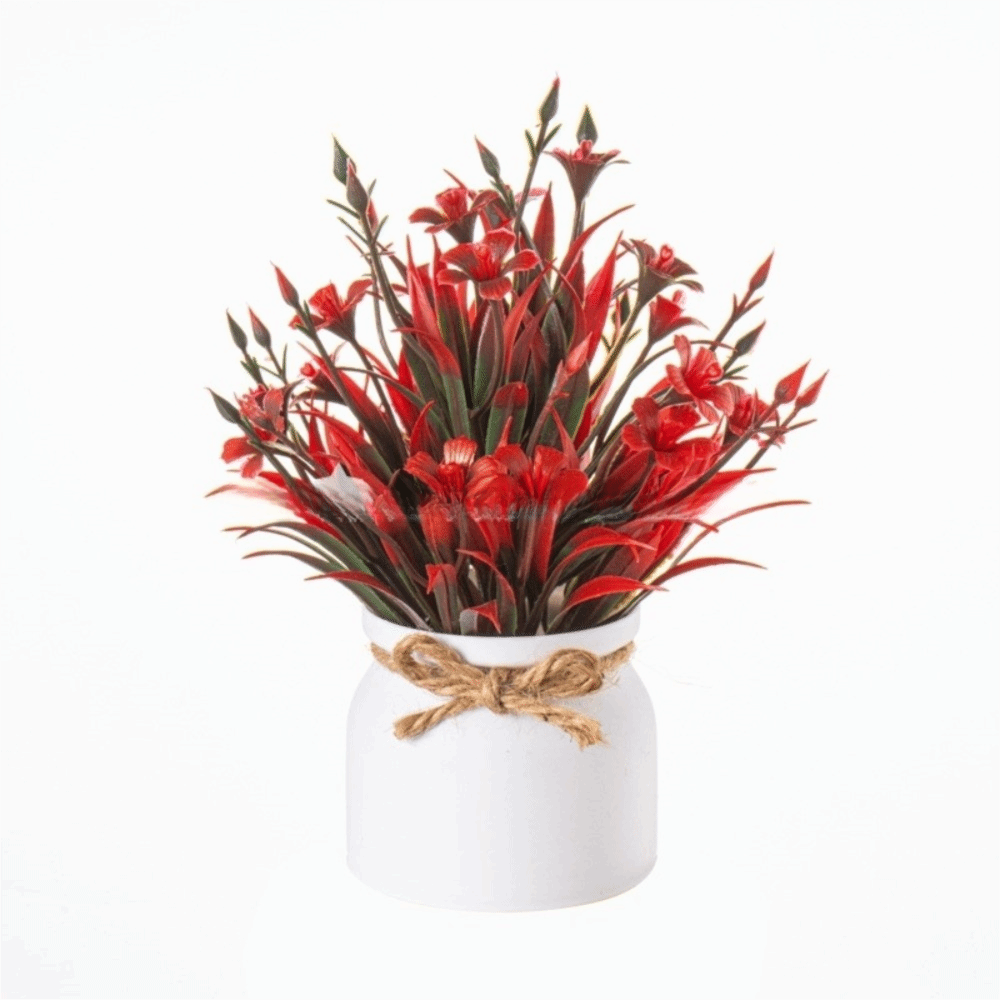 Outdoor Furniture Designer - New Fake Potted Flowers Evergreen Fake