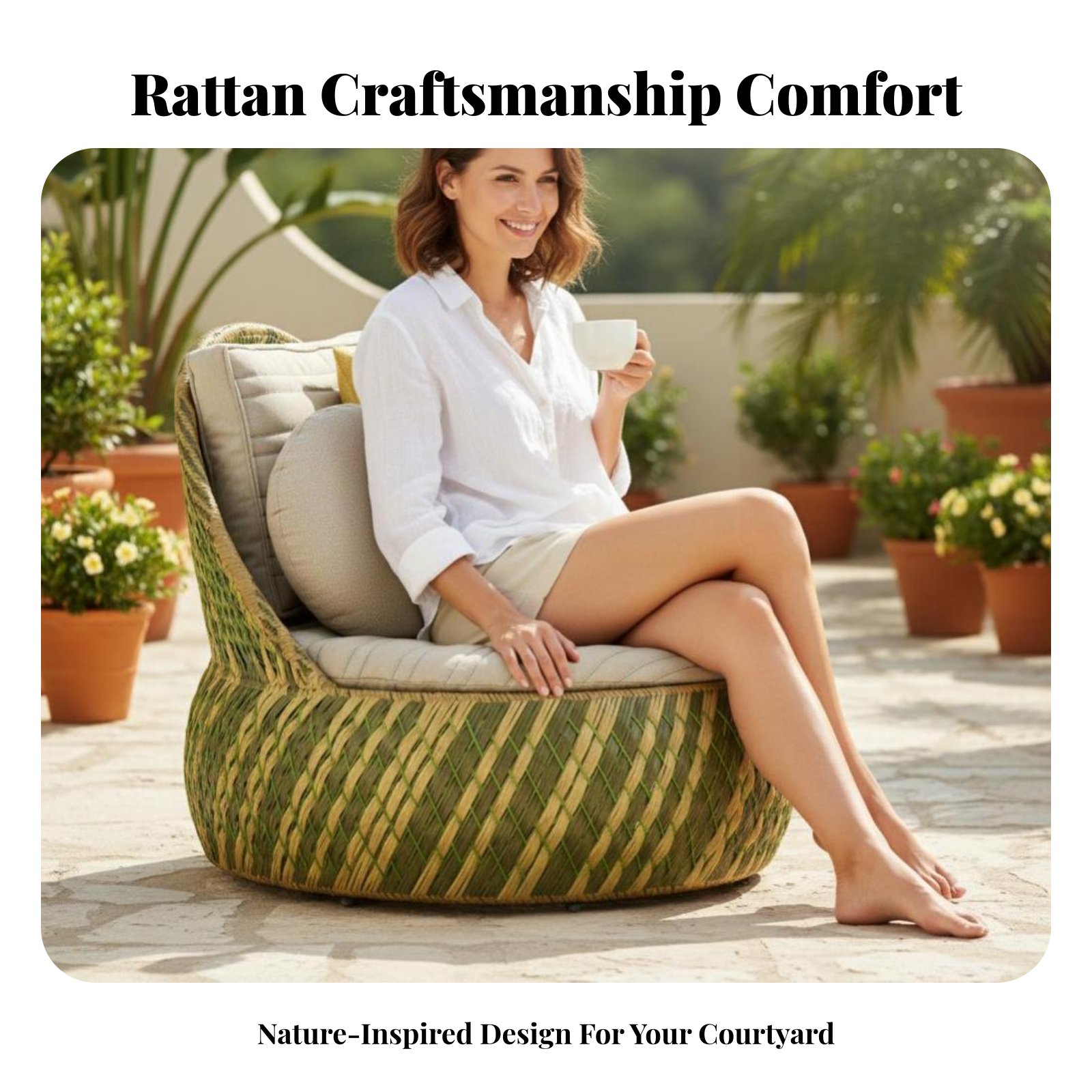 4 Pieces Round Sectionable Day - Outdoor Furniture One Piece 评论和价格