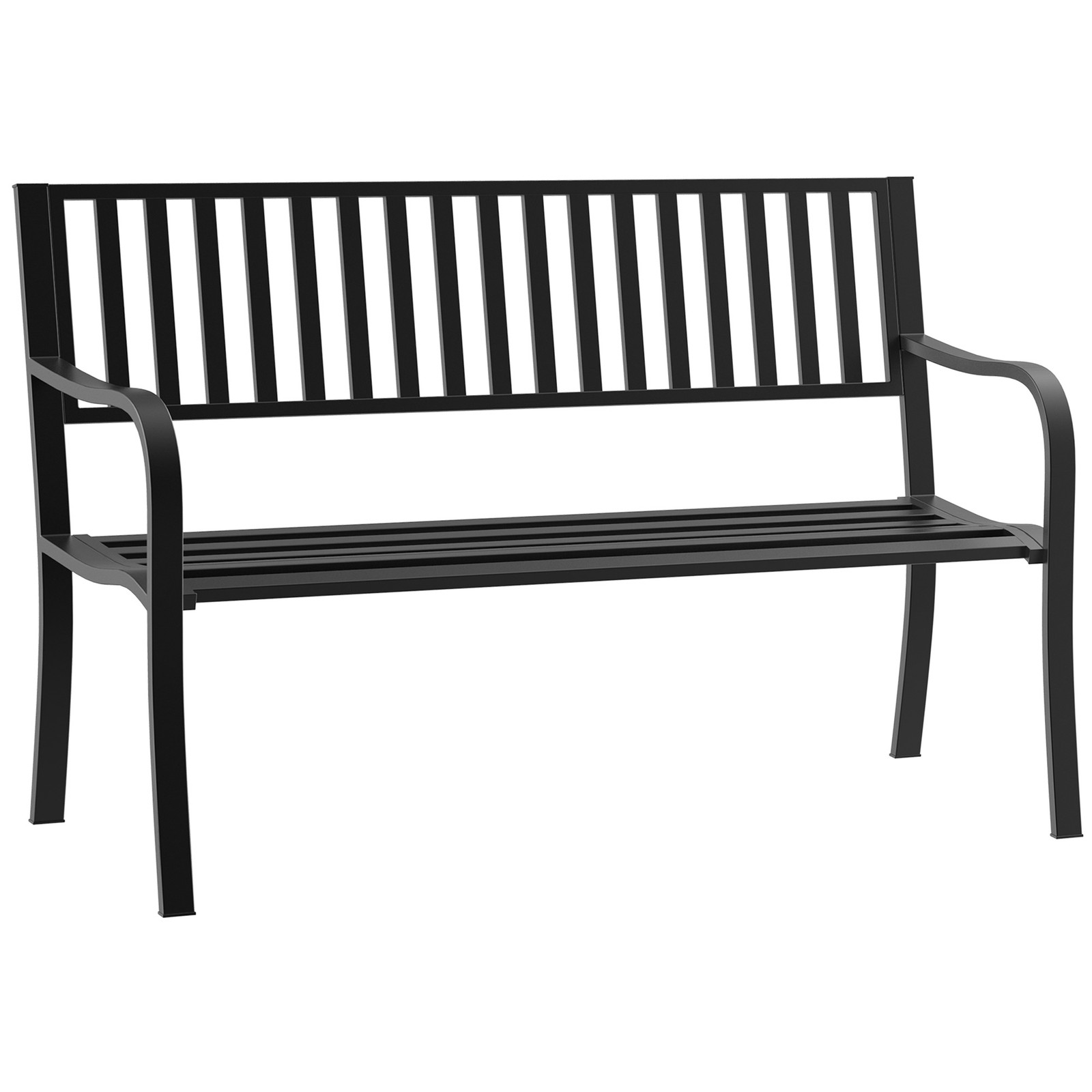 Outdoor Bench Patio Steel Gard - Outdoor Furniture One Piece 评论和价格