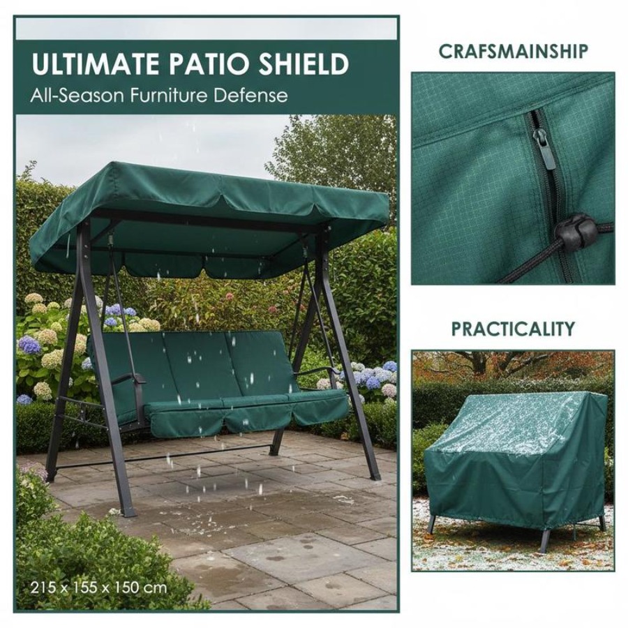 Patio 3 Seater Swing Chair Ben - Outdoor Furniture Patio 评论和价格