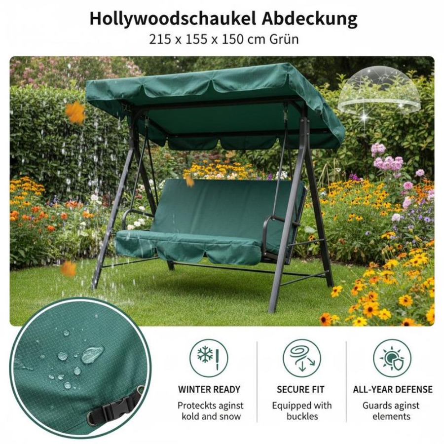 Patio 3 Seater Swing Chair Ben - Outdoor Furniture Patio 评论和价格
