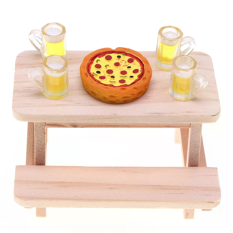 [H]Dollhouse Miniature Simulat - Bistro Table Set 评论和价格