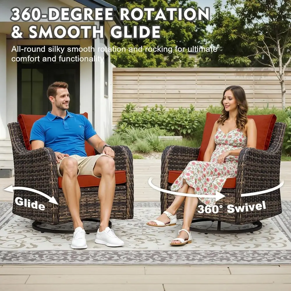 6-Piece Outdoor Patio Furnitur - Outdoor Furniture Rocking Chair 评论和价格