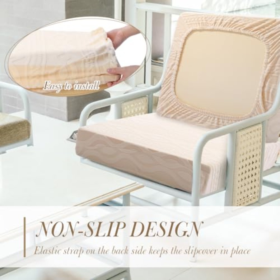 8Pcs Stretch Patio Cushion Cov - Outdoor Furniture Patio 评论和价格