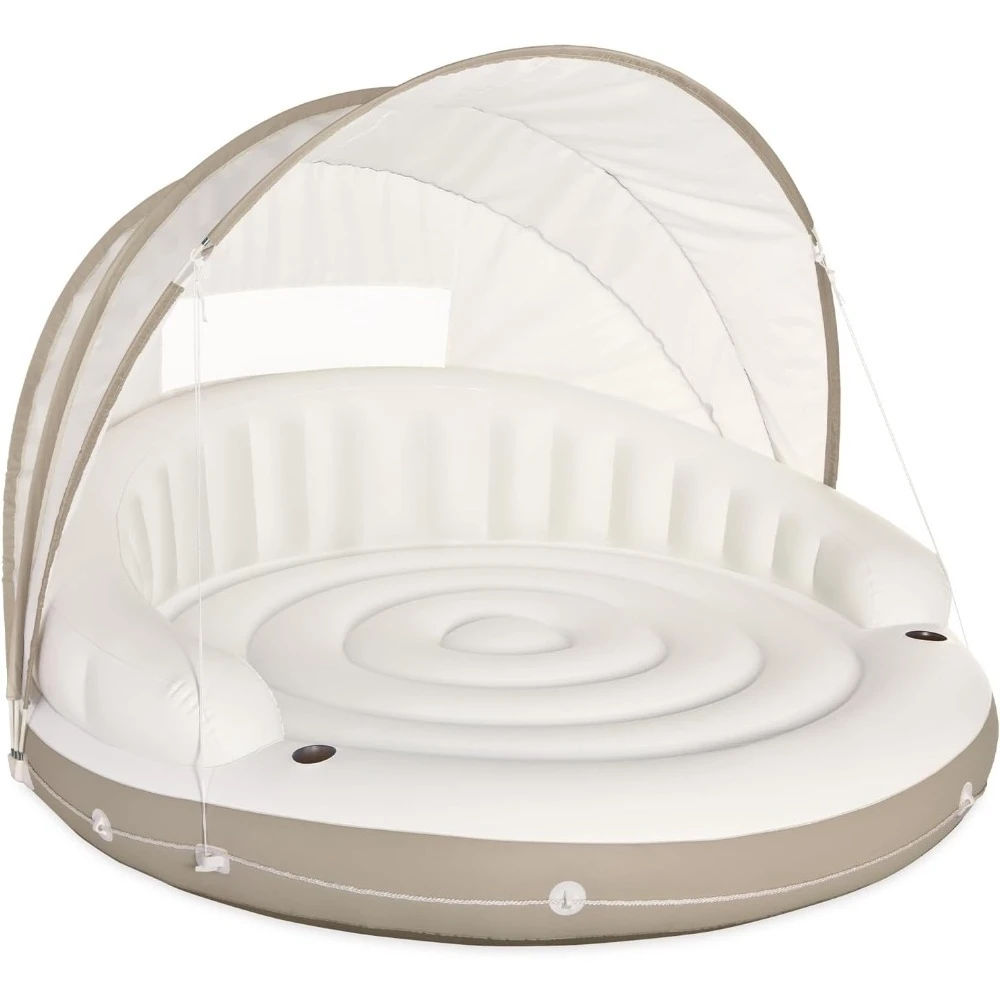 Canopy Island Inflatable Pool  - Outdoor Furniture For Pool 评论和价格