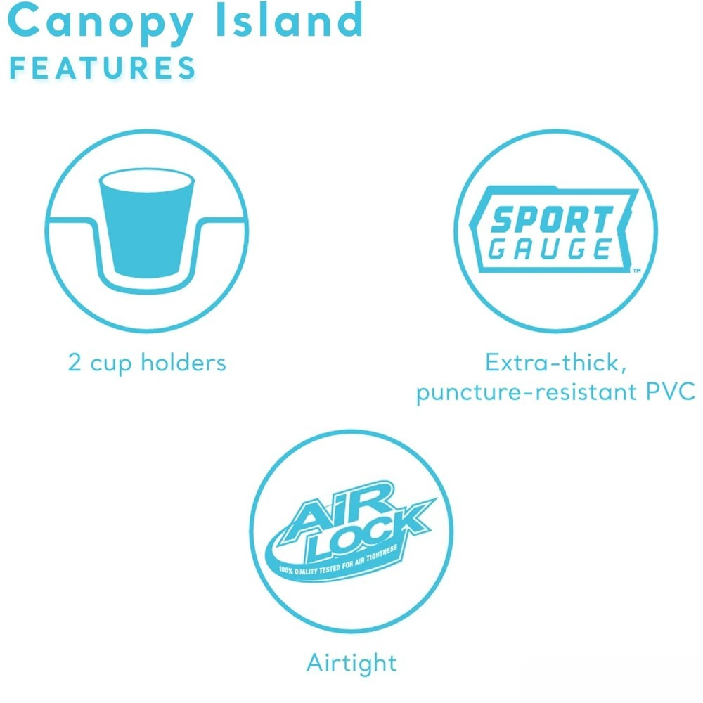 Canopy Island Inflatable Pool  - Outdoor Furniture For Pool 评论和价格