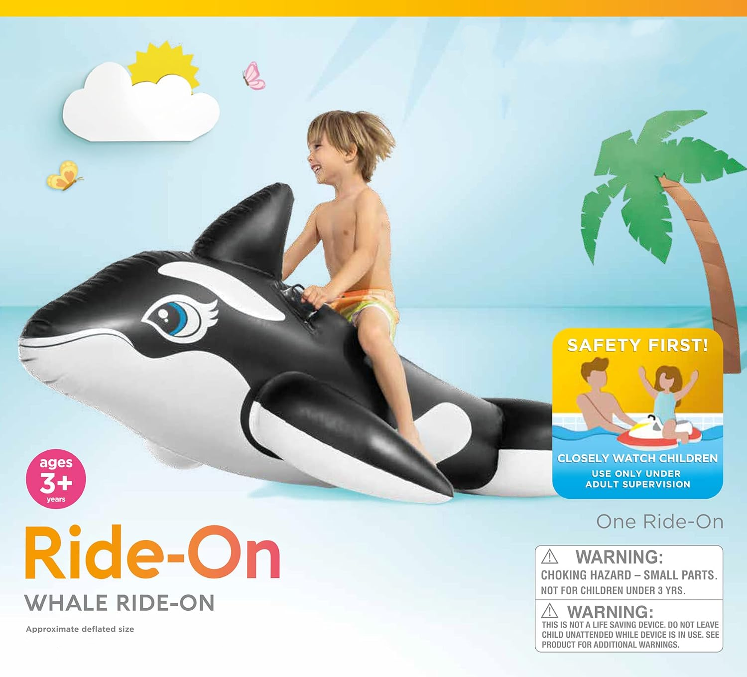 Giant Whale Inflatable Floatin - Outdoor Furniture For Pool 评论和价格