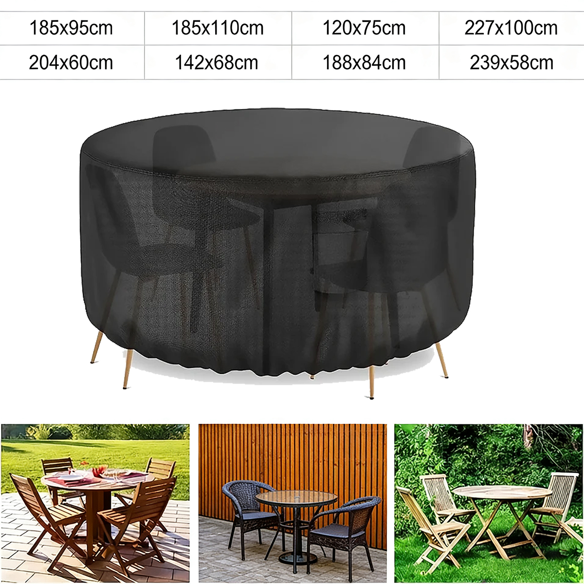 Multi Size Round Patio Furnitu - Outdoor Furniture Designer 评论和价格