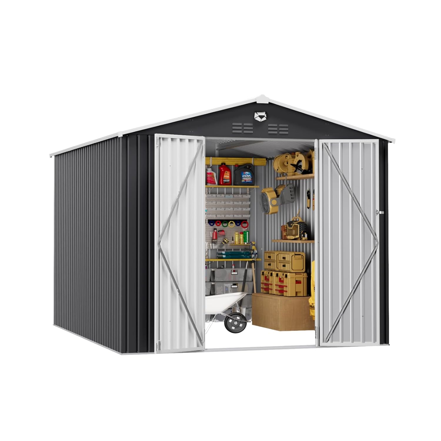 10x12 FT Metal Outdoor Storage - Outdoor Furniture Designer 评论和价格