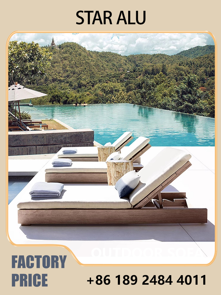 Outdoor Teak Wood Chaise Loung - Outdoor Furniture Quick Dry 评论和价格