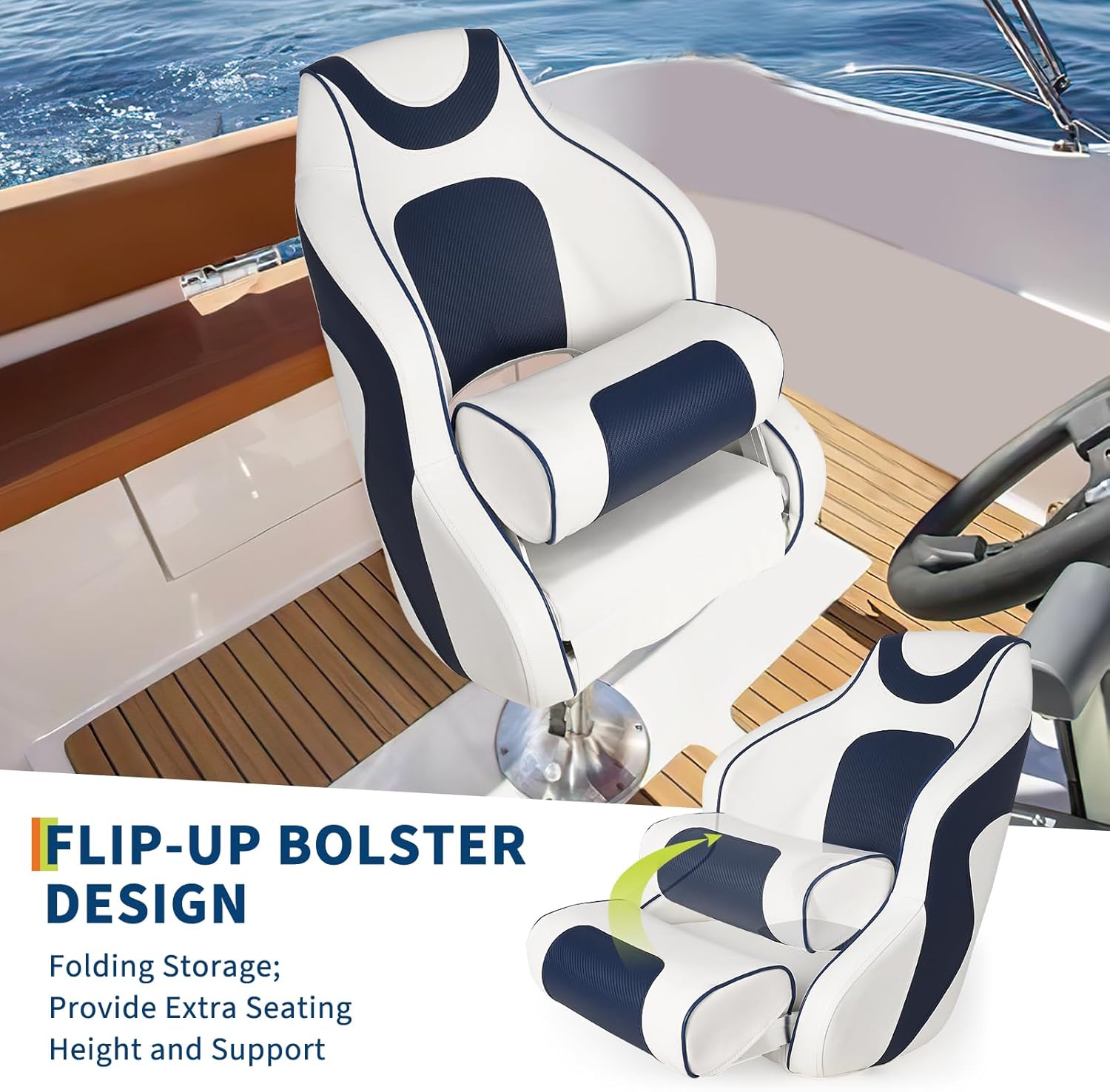 High Back Boat Seat with Flip- - Outdoor Furniture Aluminium 评论和价格