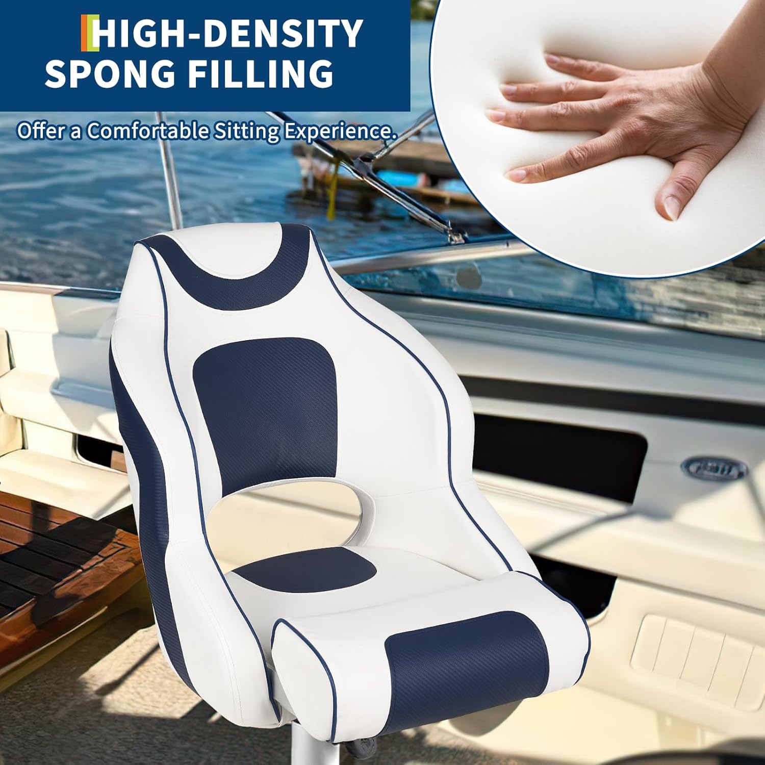 High Back Boat Seat with Flip- - Outdoor Furniture Aluminium 评论和价格