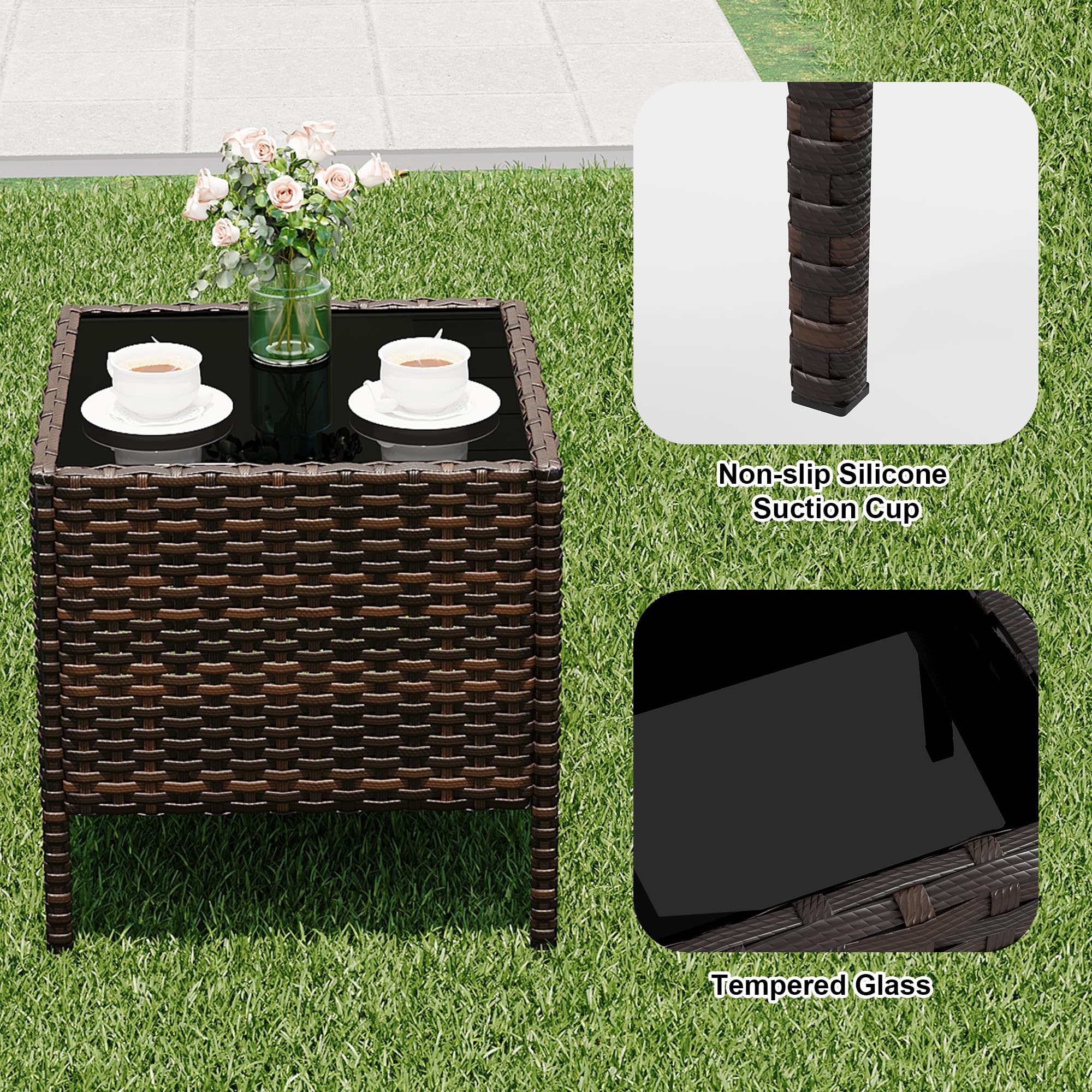 3 Piece Patio Furniture Set, O - Outdoor Furniture Upholstery 评论和价格