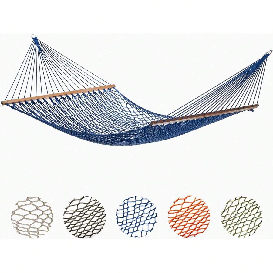 Polyester Rope Hammock Blue Qu - Outdoor Furniture Quick Dry 评论和价格