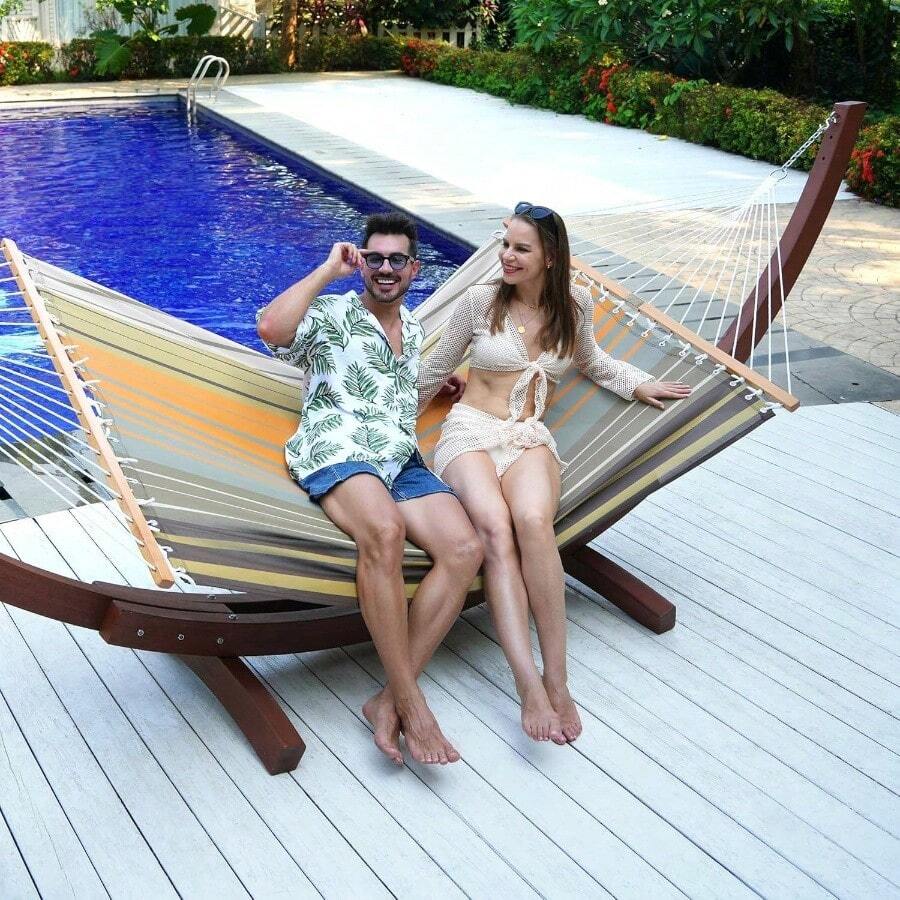 Quick Dry Double Hammock With  - Outdoor Furniture Quick Dry 评论和价格