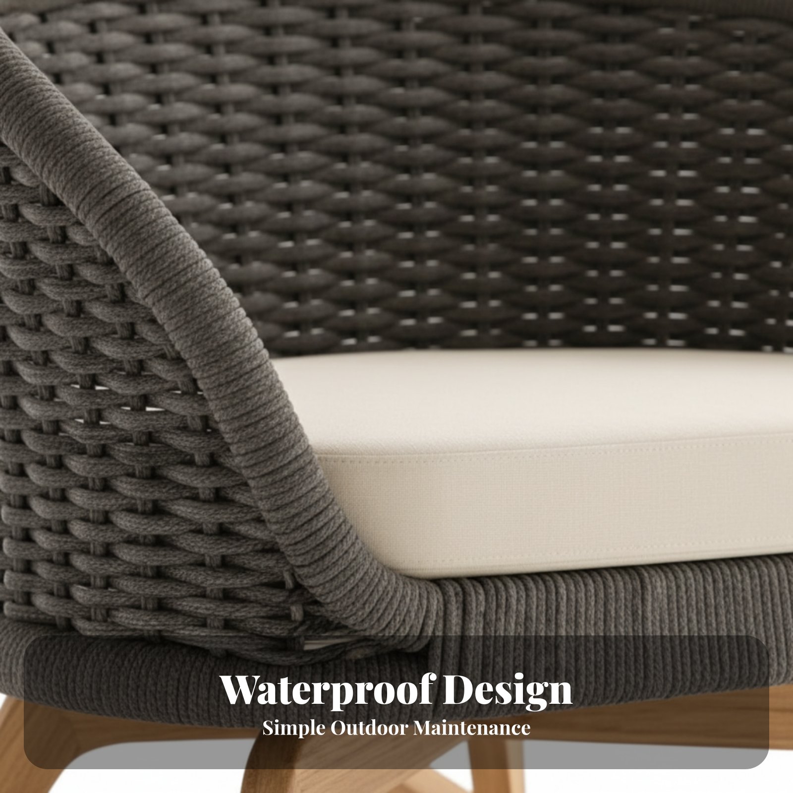 4 Pieces 4-Piece Wicker Conver - Outdoor Furniture One Piece 评论和价格