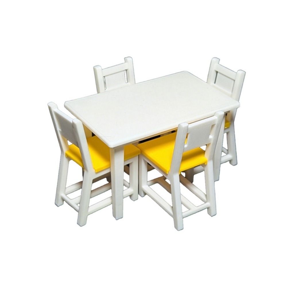 1/12 Dollhouse Miniature Wood  - Bistro Table Set 评论和价格