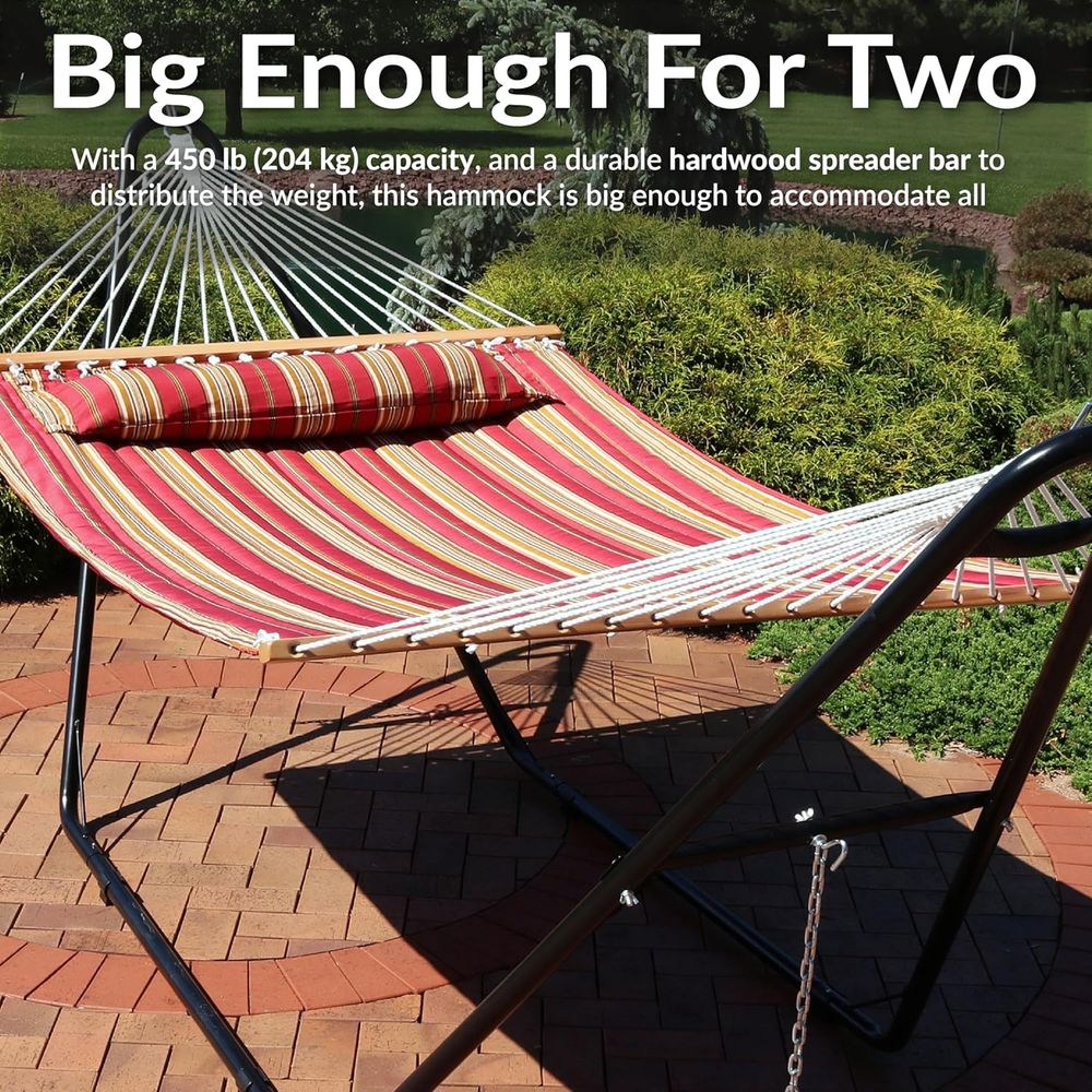 Sunnydaze Quilted Double Hammo - Outdoor Furniture Quick Dry 评论和价格
