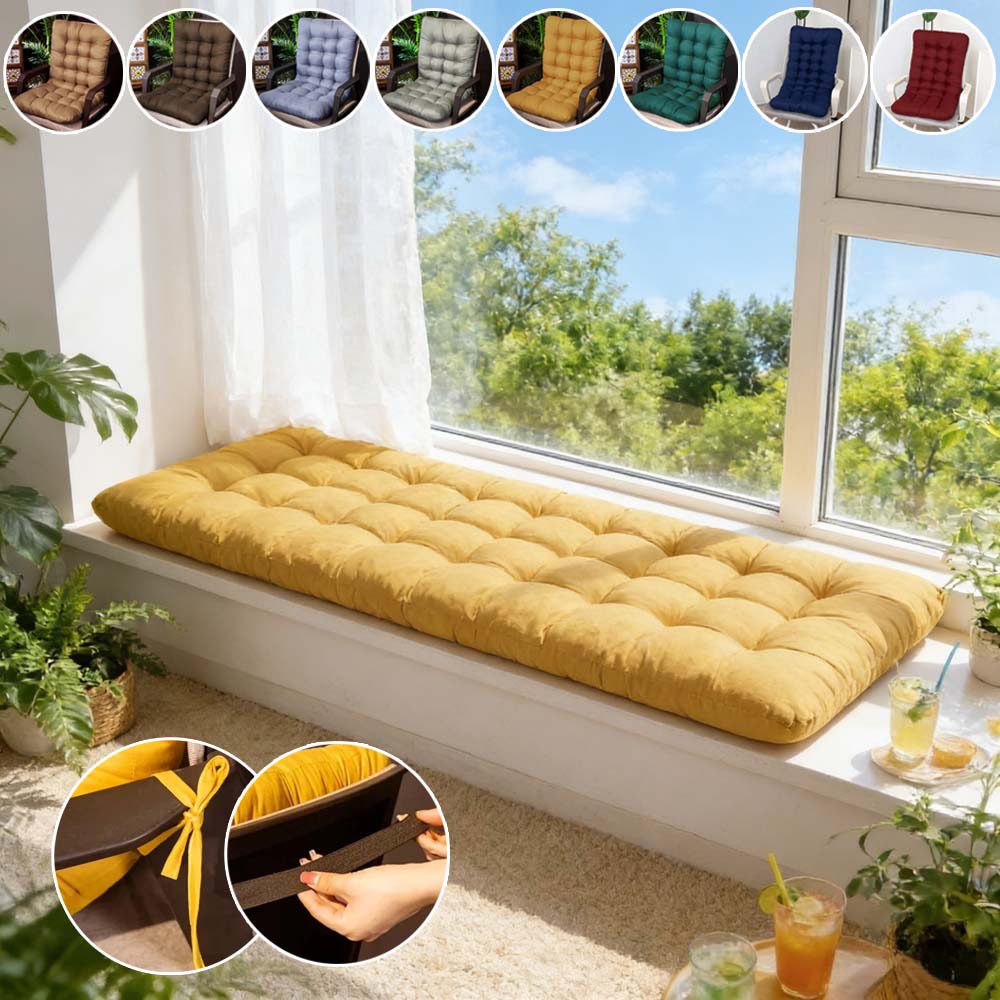 1PC Thick Seat Cushion with St - Outdoor Furniture Upholstery 评论和价格