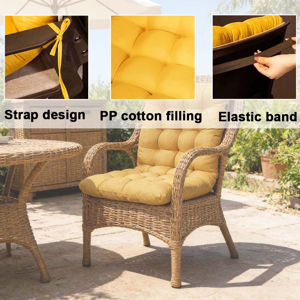 1PC Thick Seat Cushion with St - Outdoor Furniture Upholstery 评论和价格