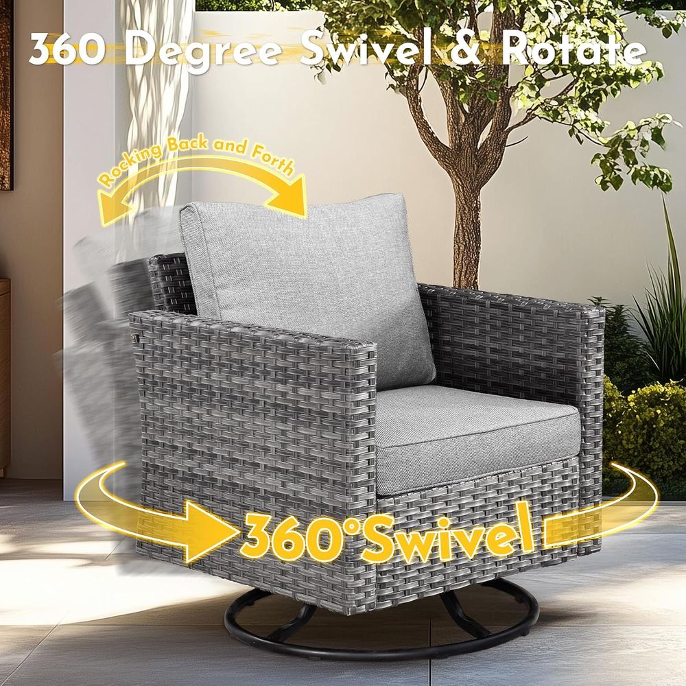 11-Piece Outdoor Patio Furnitu - Outdoor Furniture And Fire Pit 评论和价格