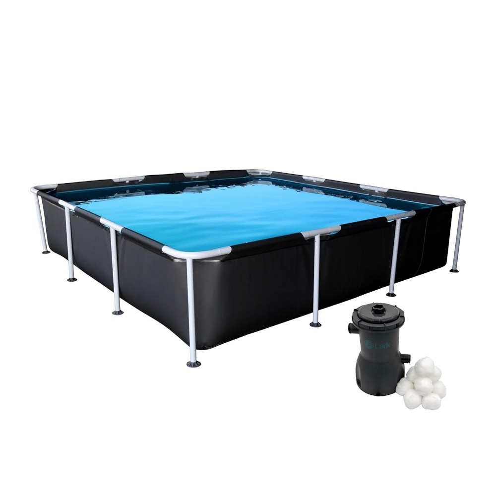 Square Metal Frame Above Groun - Outdoor Furniture For Pool 评论和价格