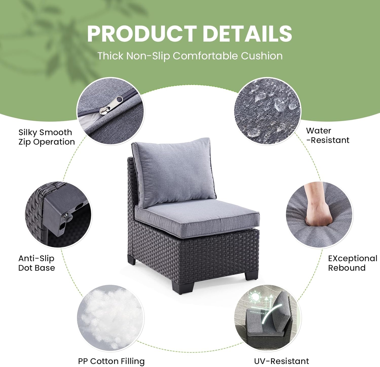 7-Piece Patio Furiture Sofa Se - Outdoor Furniture One Piece 评论和价格
