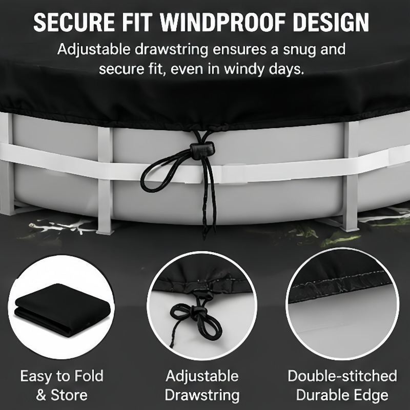 Oxford Round Pool Cover Waterp - Outdoor Furniture For Pool 评论和价格
