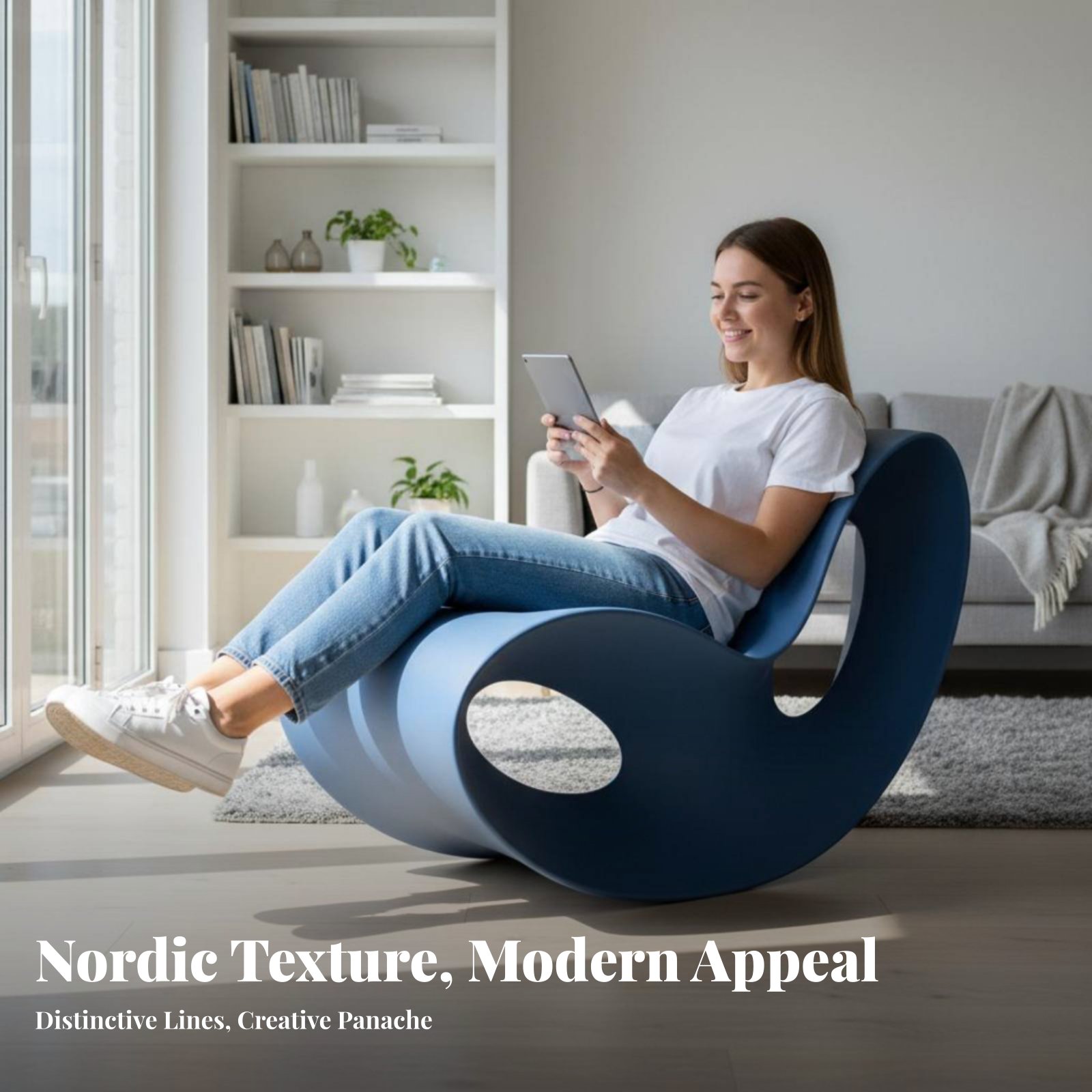 Sled Base Rocking Chair Nordic - Outdoor Furniture Upholstery 评论和价格