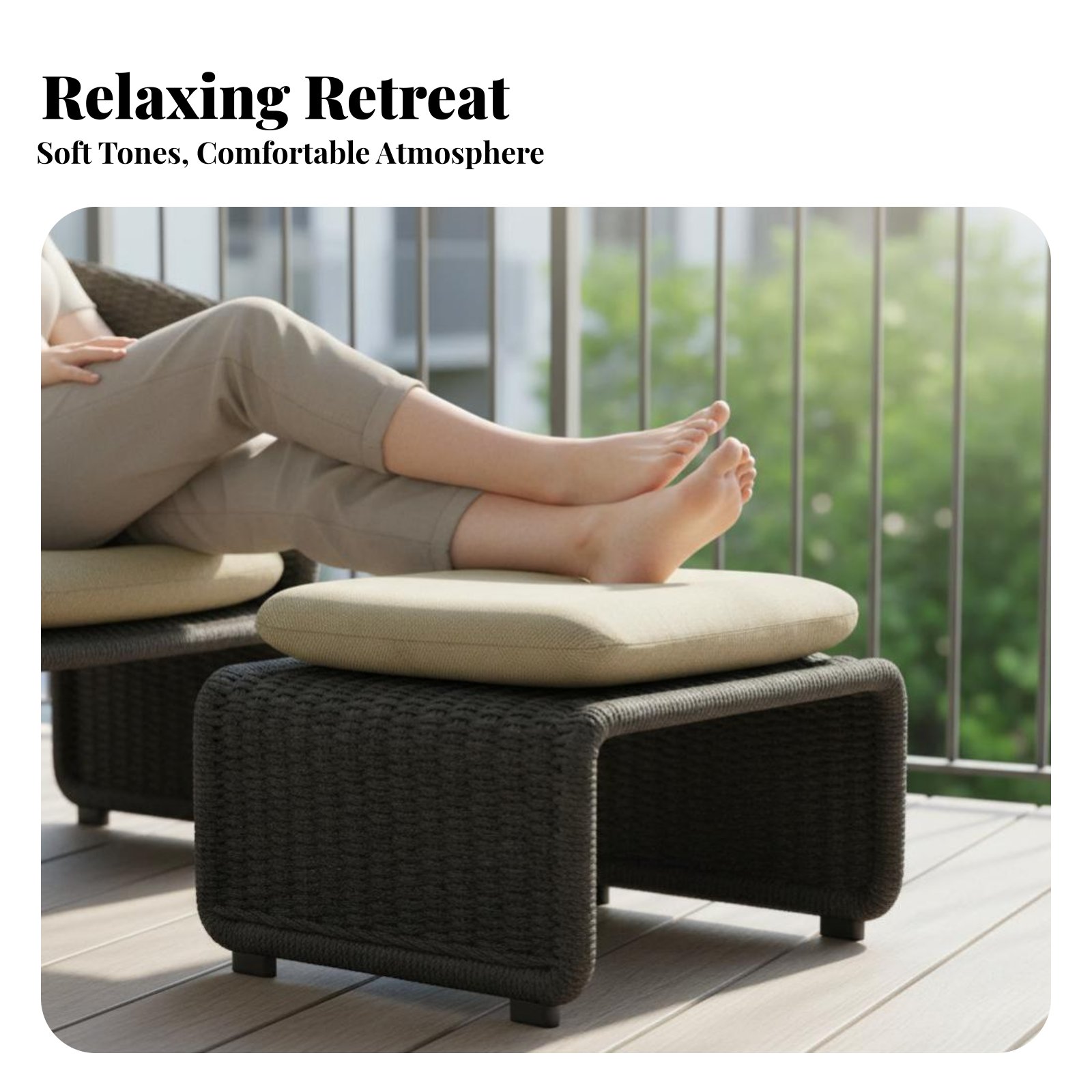 4 Pieces 4-Piece Rope Weave So - Outdoor Furniture One Piece 评论和价格