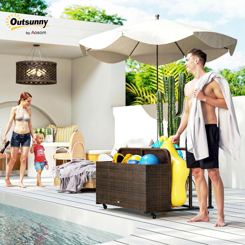 Pool Float Storage Organizer,  - Outdoor Furniture For Pool 评论和价格