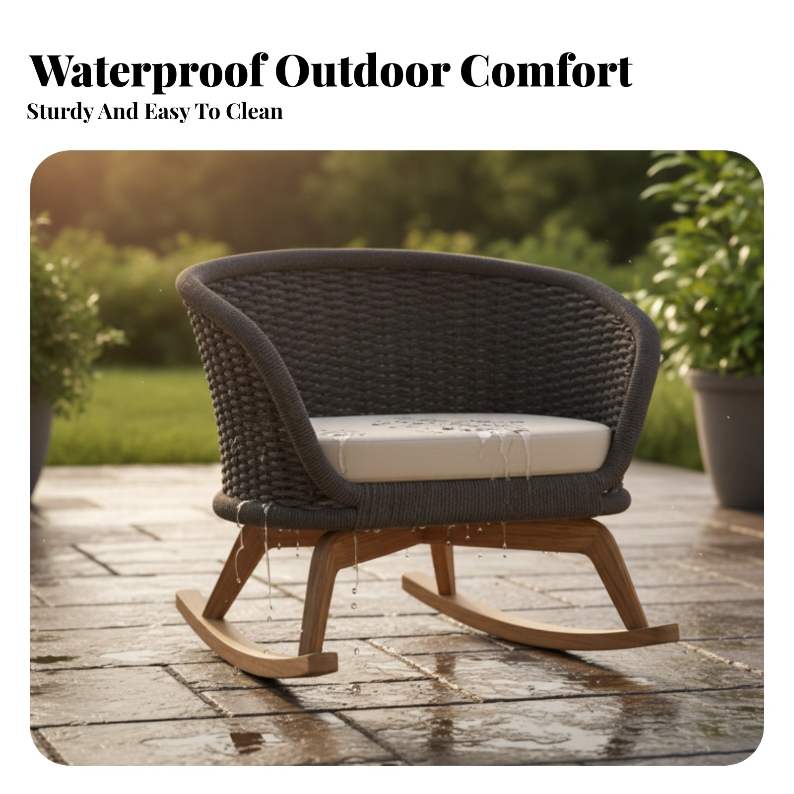 4 Pieces 4-Piece Wicker Conver - Outdoor Furniture One Piece 评论和价格