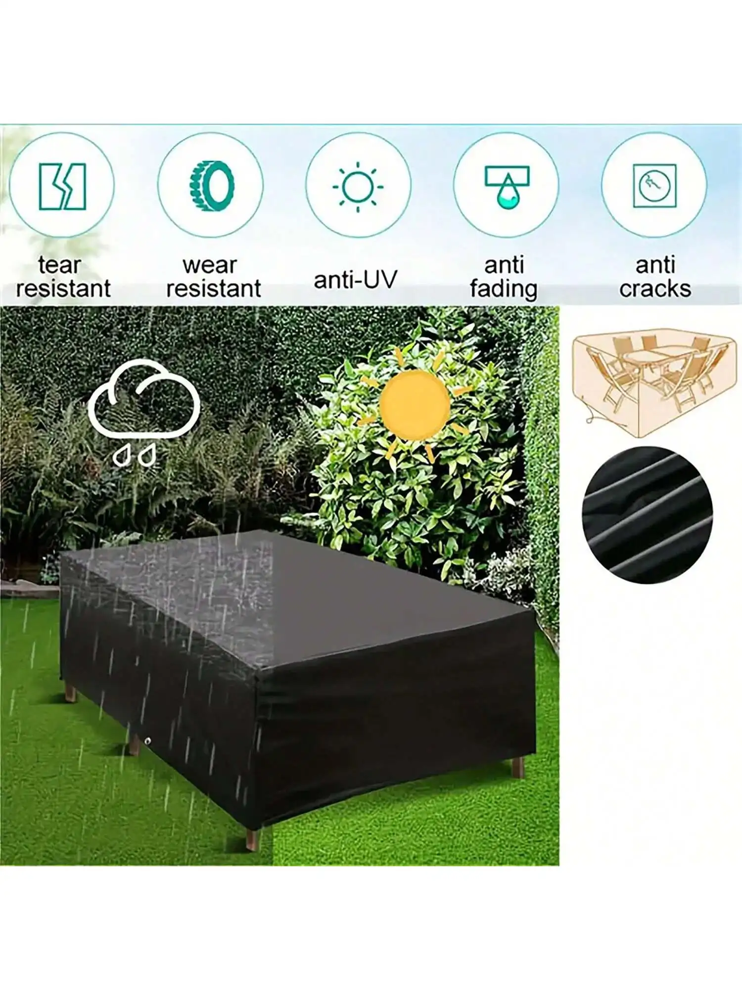 Multi-Size Outdoor Patio Garde - Outdoor Furniture Table 评论和价格