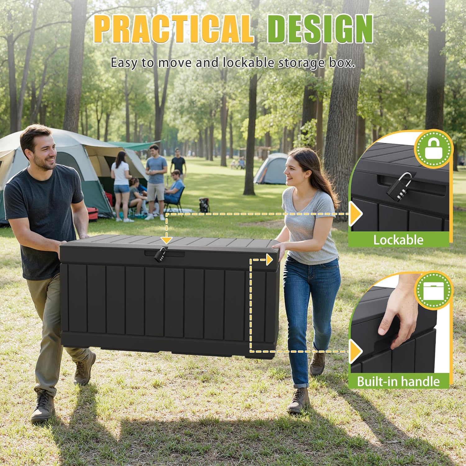 82 Gallon Outdoor Storage Box  - Outdoor Furniture For Pool 评论和价格