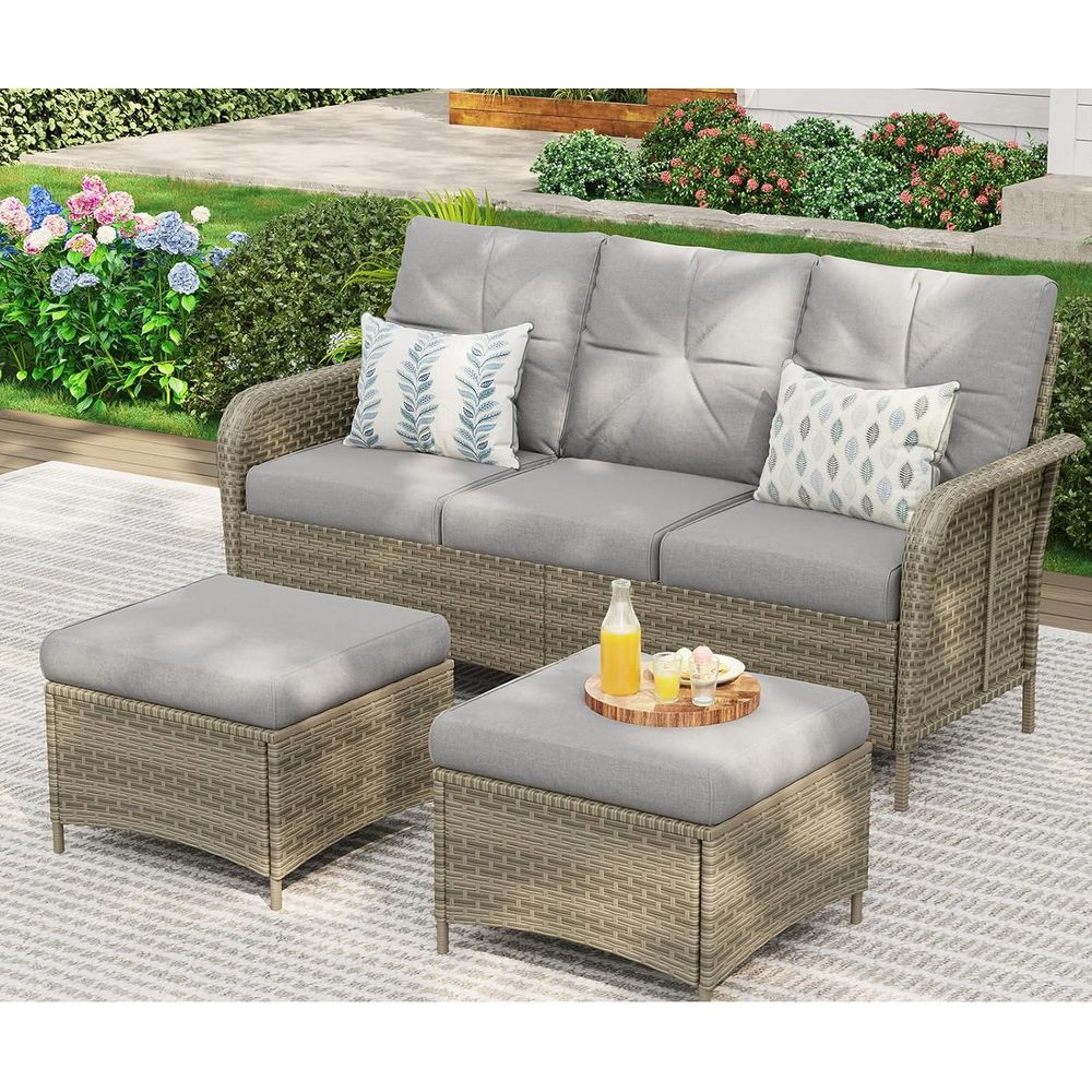 12-Piece Outdoor Patio Furnitu - Outdoor Furniture And Fire Pit 评论和价格