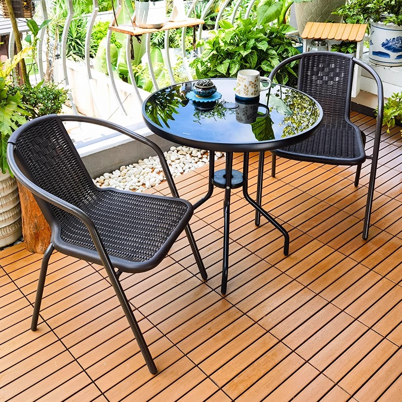 Outdoor balcony table and chai - Outdoor Furniture One Piece 评论和价格
