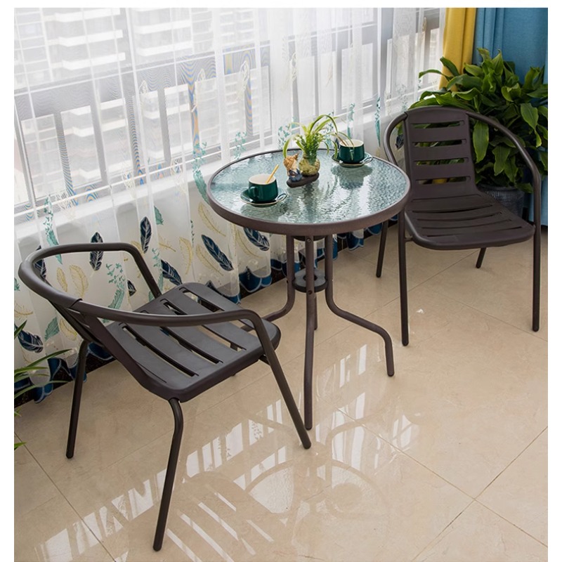 Outdoor balcony table and chai - Outdoor Furniture One Piece 评论和价格