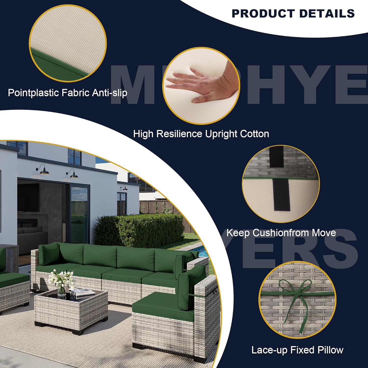 8-Piece Outdoor Patio Furnitur - Outdoor Furniture And Fire Pit 评论和价格