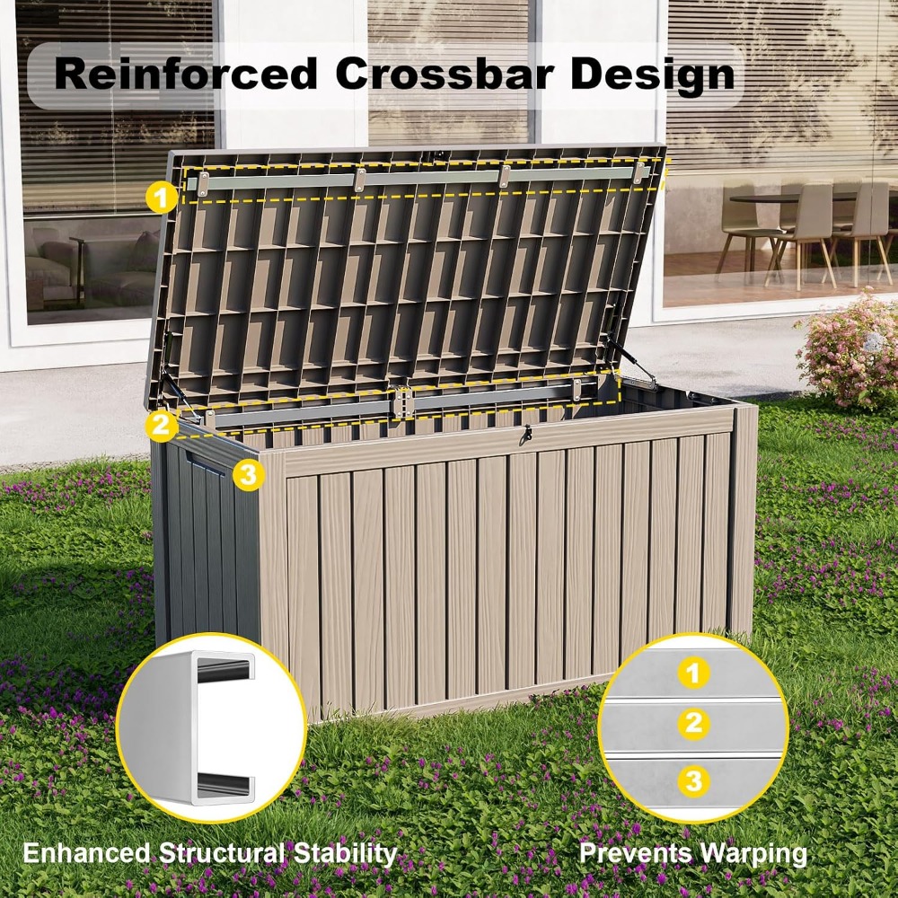 150 Gallon Lockable Outdoor St - Outdoor Furniture Patio 评论和价格