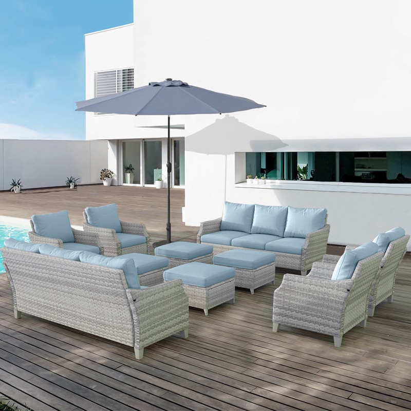 Modern PE Rattan Outdoor Sofa  - Outdoor Furniture Quick Dry 评论和价格