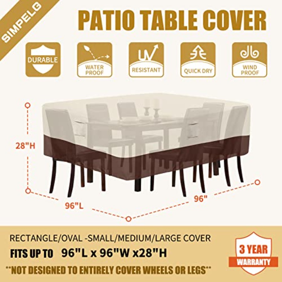 Patio Furniture Covers, Outdoo - Outdoor Furniture Table 评论和价格