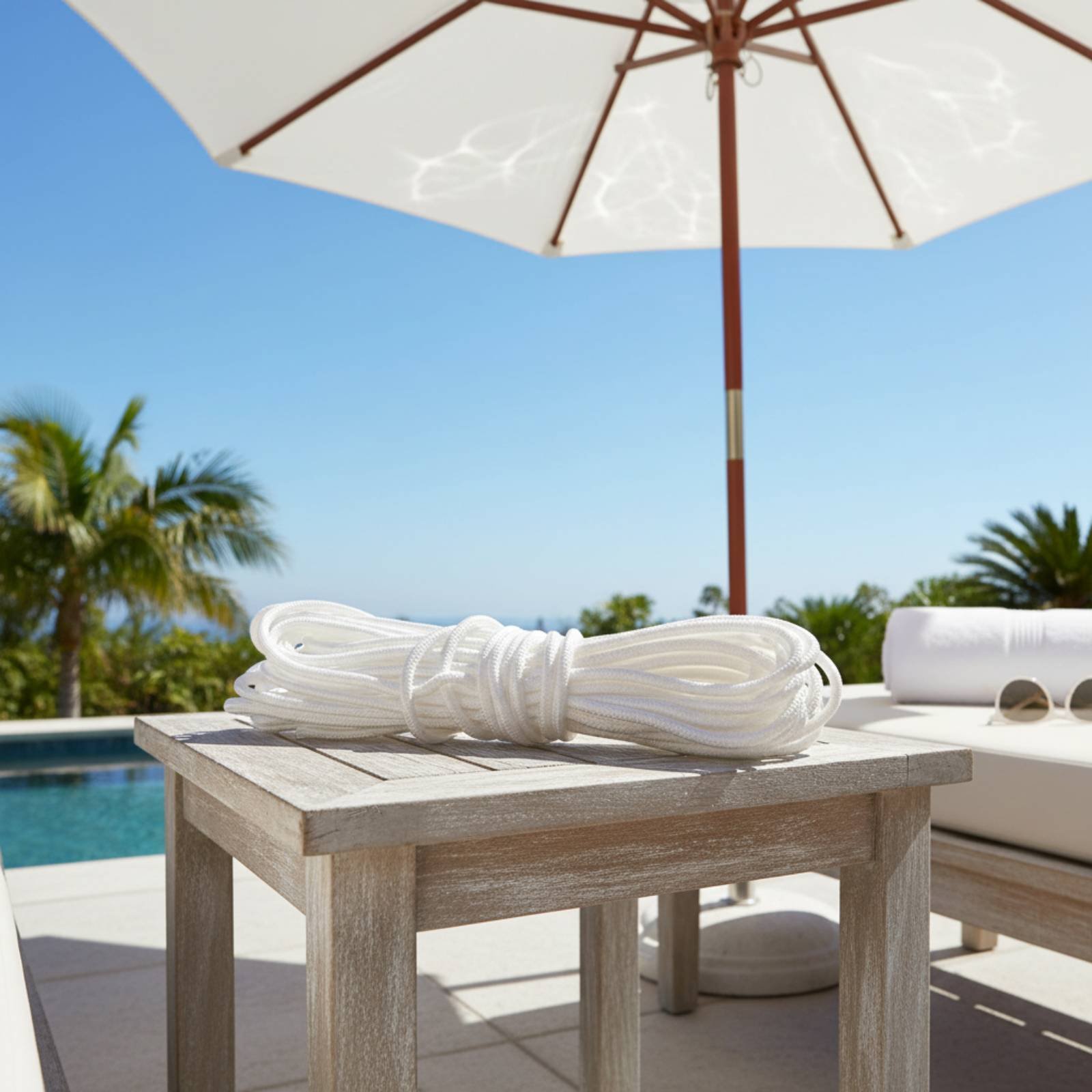 Roman Umbrella Pull Rope Wear- - Outdoor Furniture Patio 评论和价格
