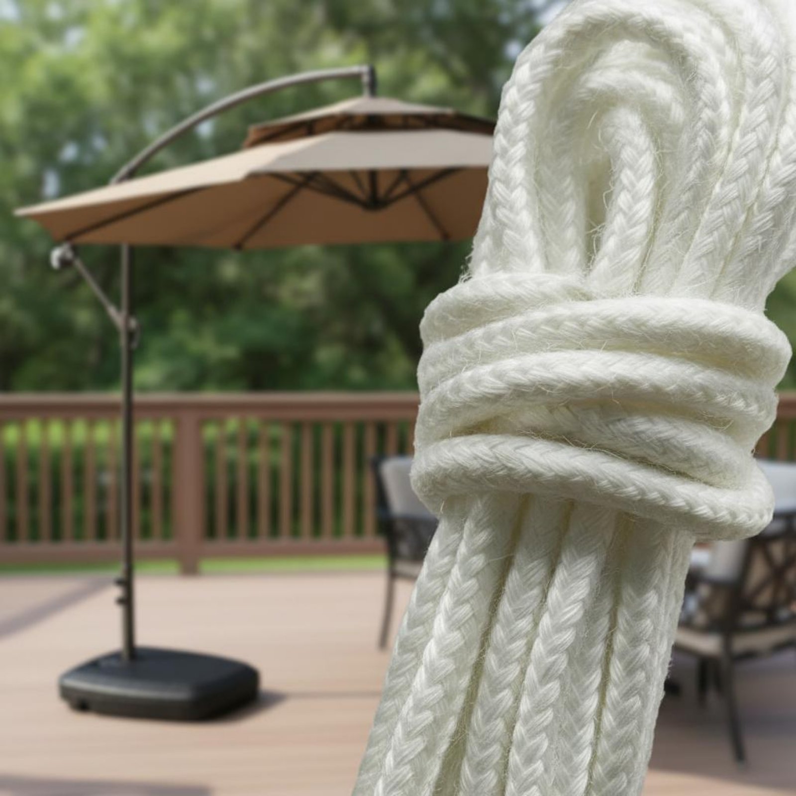 Roman Umbrella Pull Rope Wear- - Outdoor Furniture Patio 评论和价格